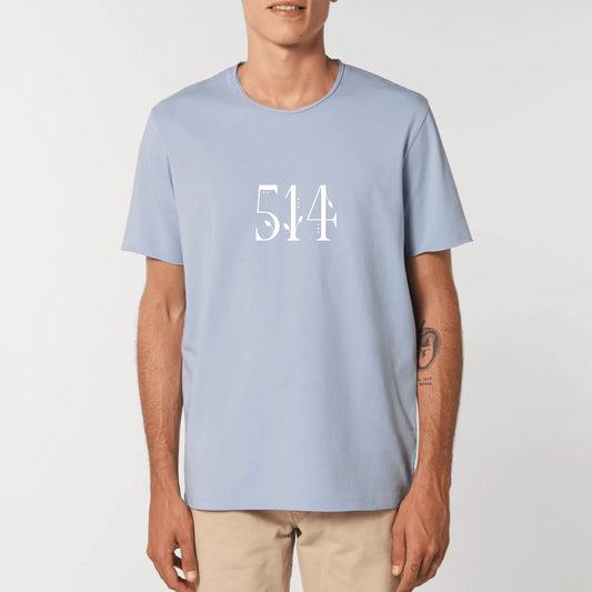 514 t-shirt with raw edges