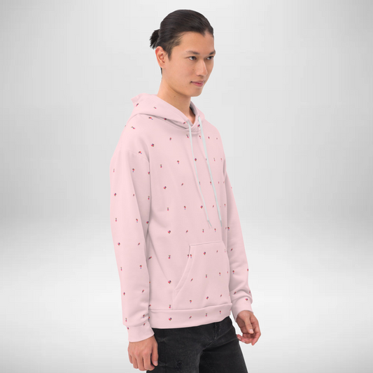 Candy pink unisex hoodie